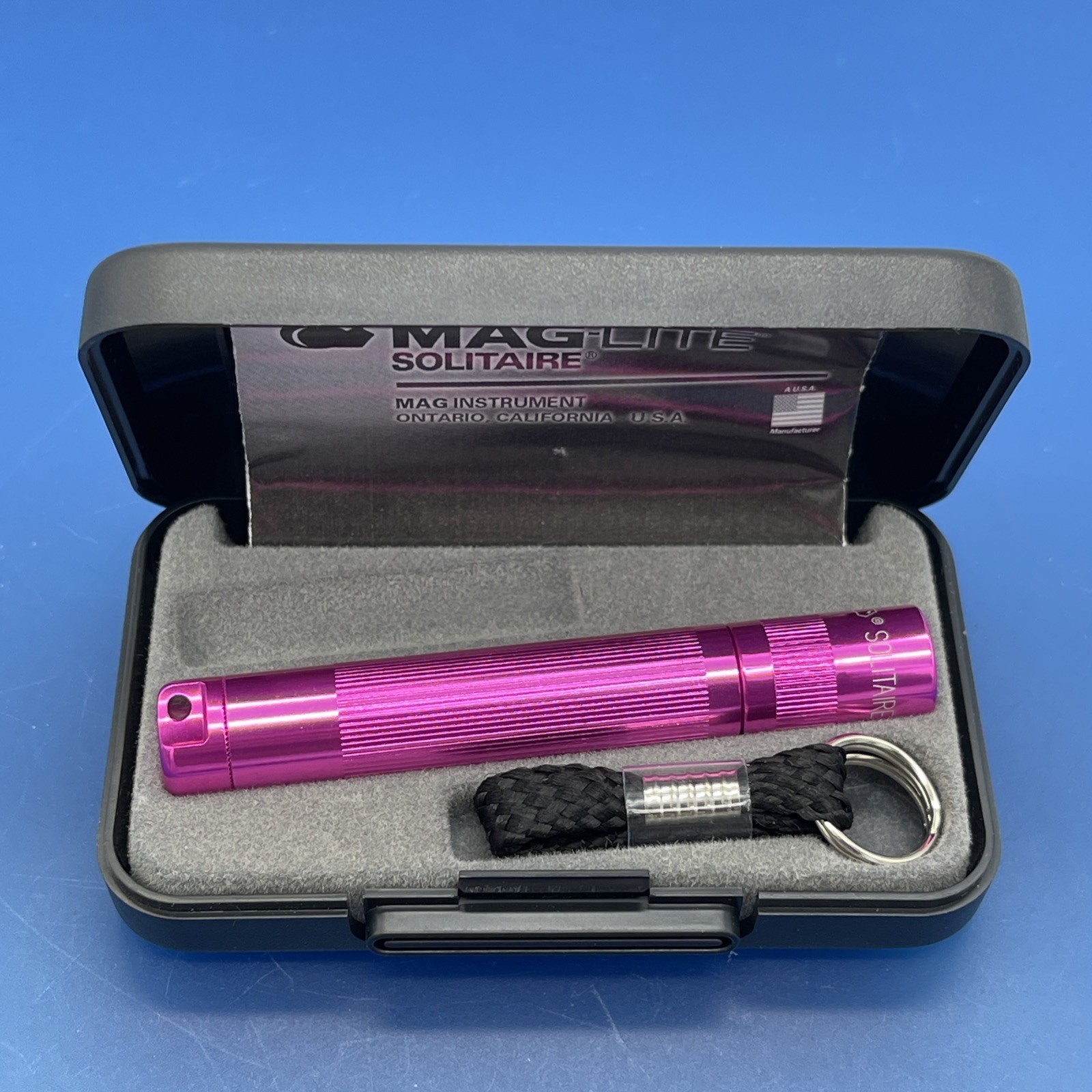 #Y10F Maglite Flashlight Incandescent Solitaire AAA Pink K3AKY2 with Box