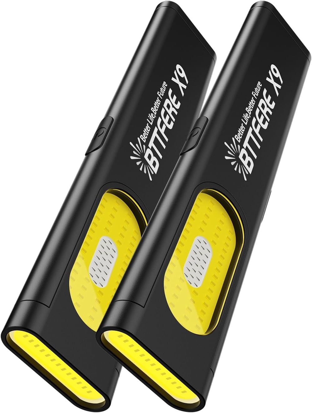 2 Pack Pocket Flashlight EDC Clip Light with Magnetic Base – 675 Lumen USB-C Rec