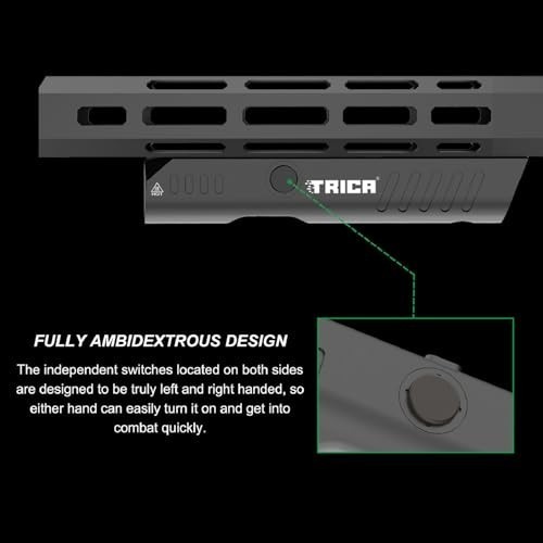 TRICA TM 60 M-LOK Tactical LED Flashlight 1350 Lumens New