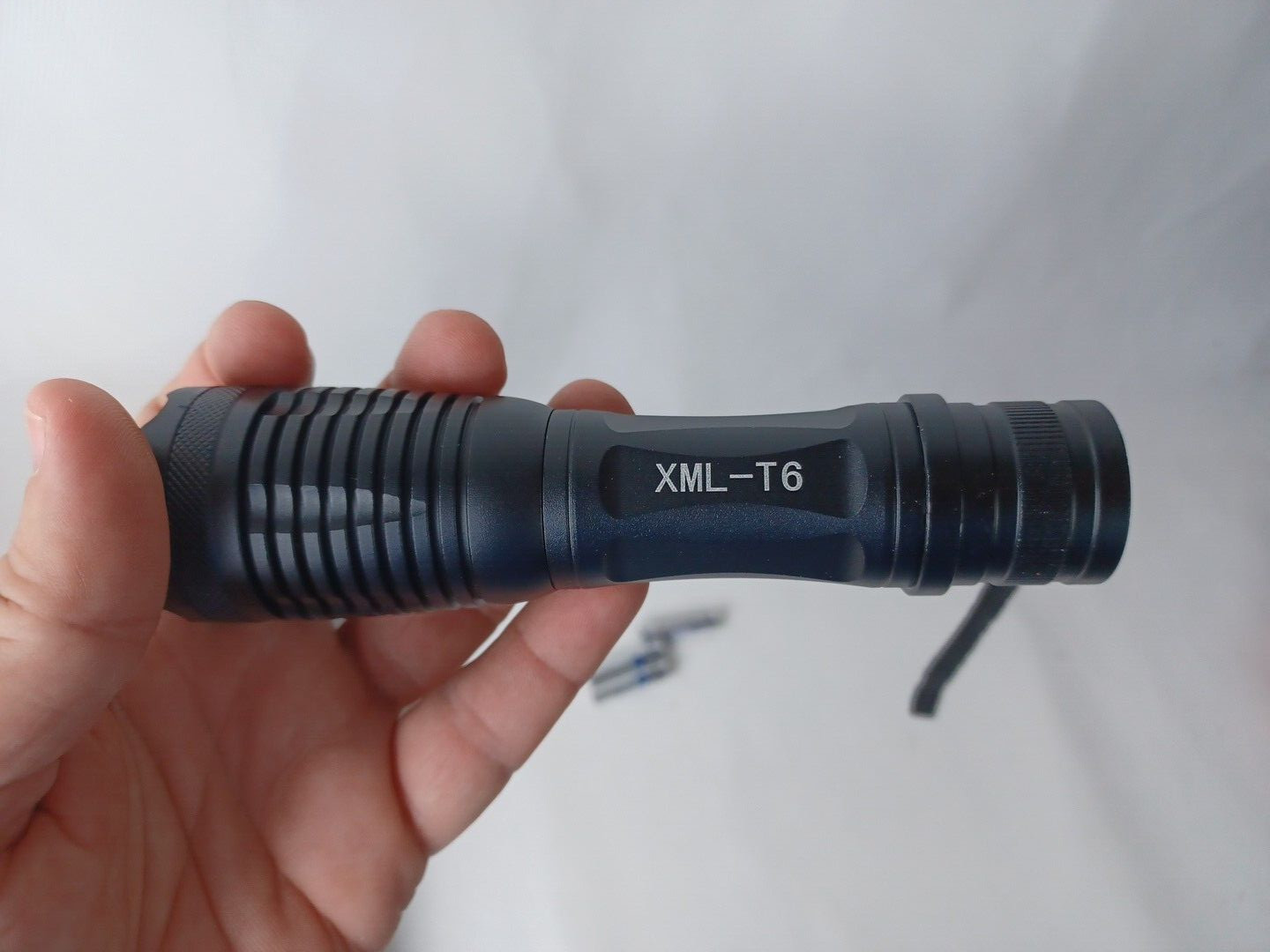 WSIIROON XML-T6 Tactical Super Bright LED Flashlight, Black, Battery Pow…
