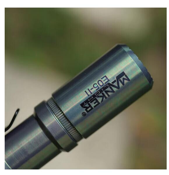 Mankerlight E05 II Compact Titanium EDC Flashlight 1300 Lumens AA 14500 Torch