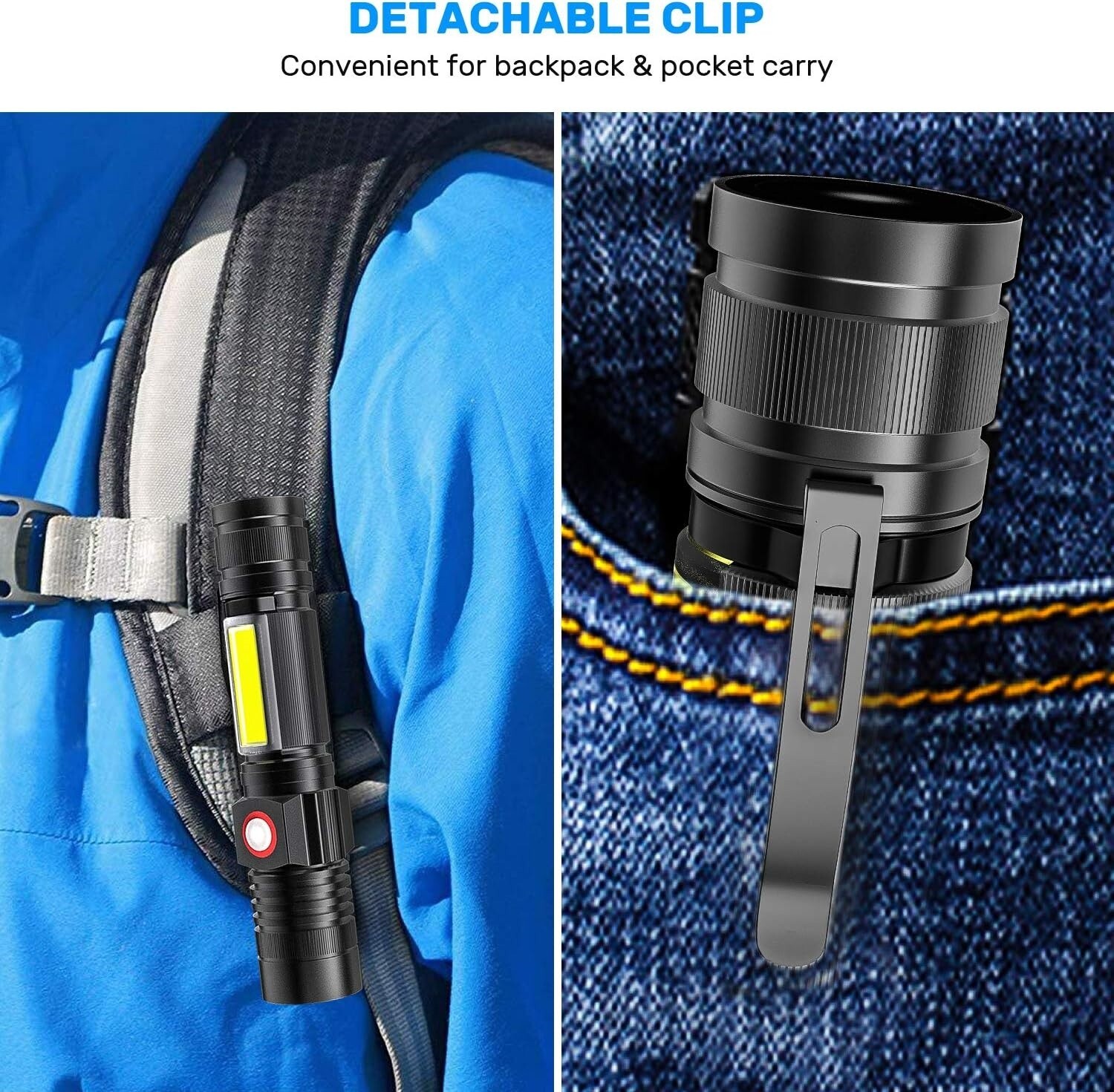 Lamparas De Mano Recargables LED Linternas LED Alta Potencia Lumens Potente Nuev