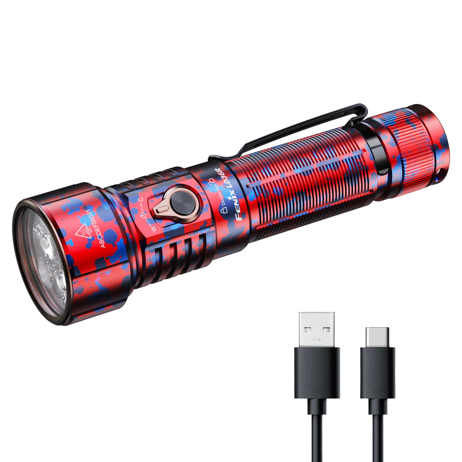 Fenix LD36R 3600 Lumens Rechargeable Flashlight with Adjustable Color Light (RD)