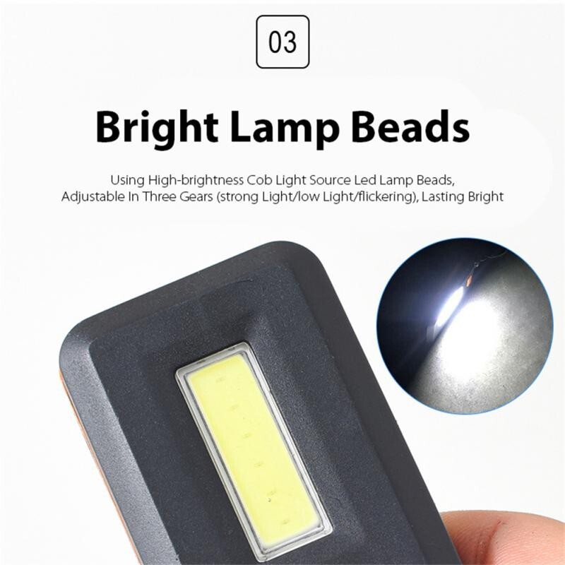 Outdoor Camping Emergency Light Mini LED Work Light Keychain free shipping