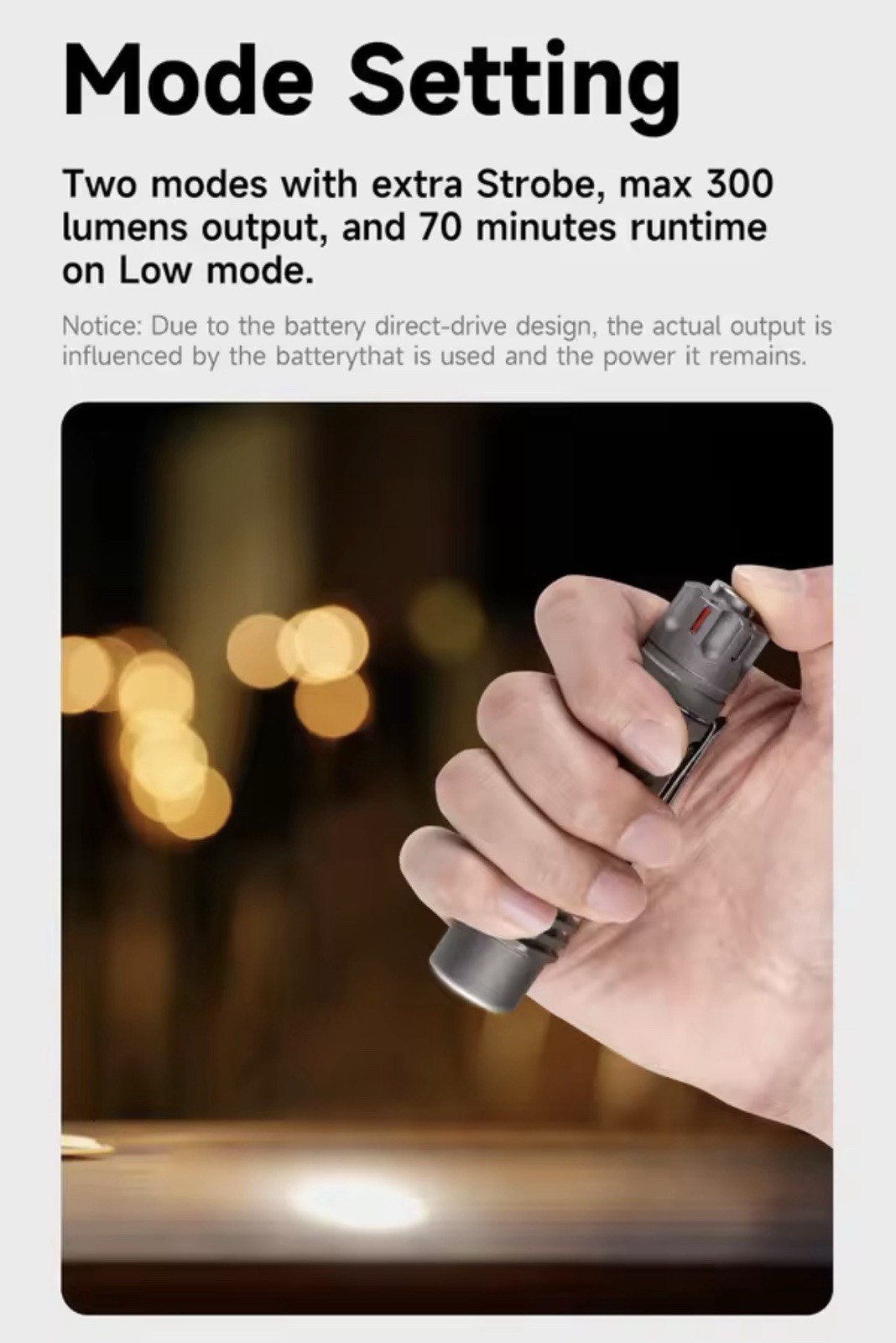 Lumintop Antman in Stonewashed Titanium LEP Flashlight Torch