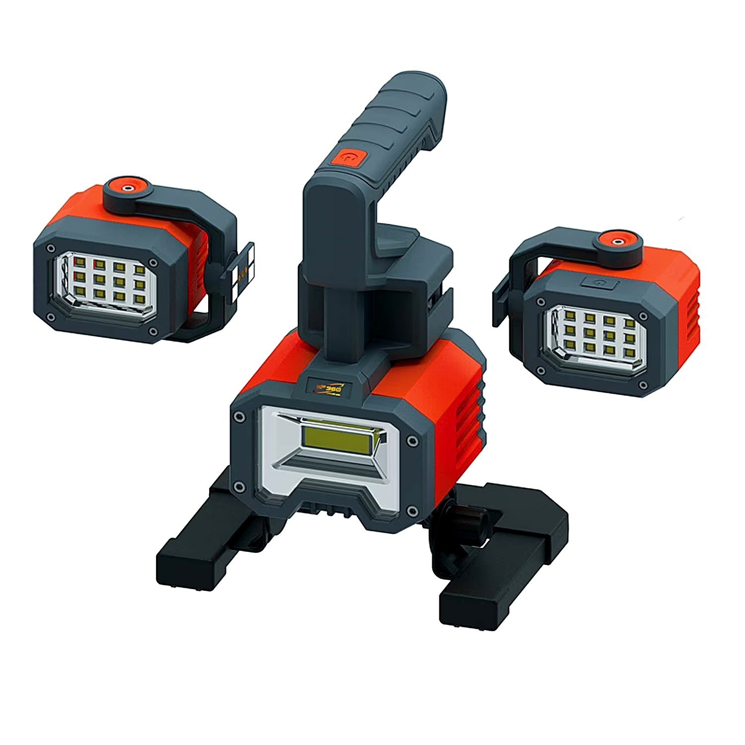 Rechargeable 2000 Lumen LED Work Light Spotlight Magnetic Portable Adjustable