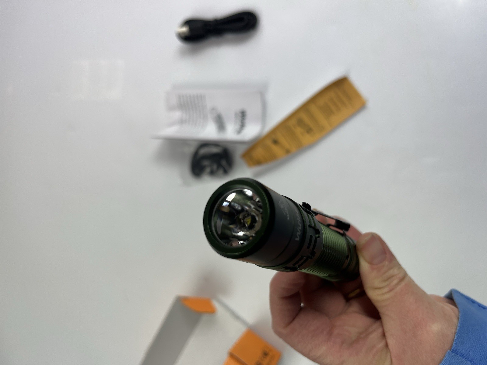 Wurkkos TD02 LED Flashlight, High Lumens Tactical Flashlight, Rechargeable