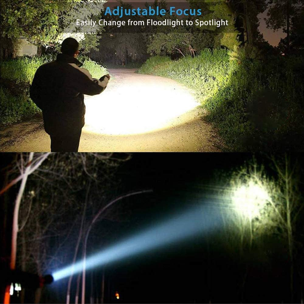 Flashlight USB Rechargeable, Magnetic LED Flashlight, Super Bright LED Tactical