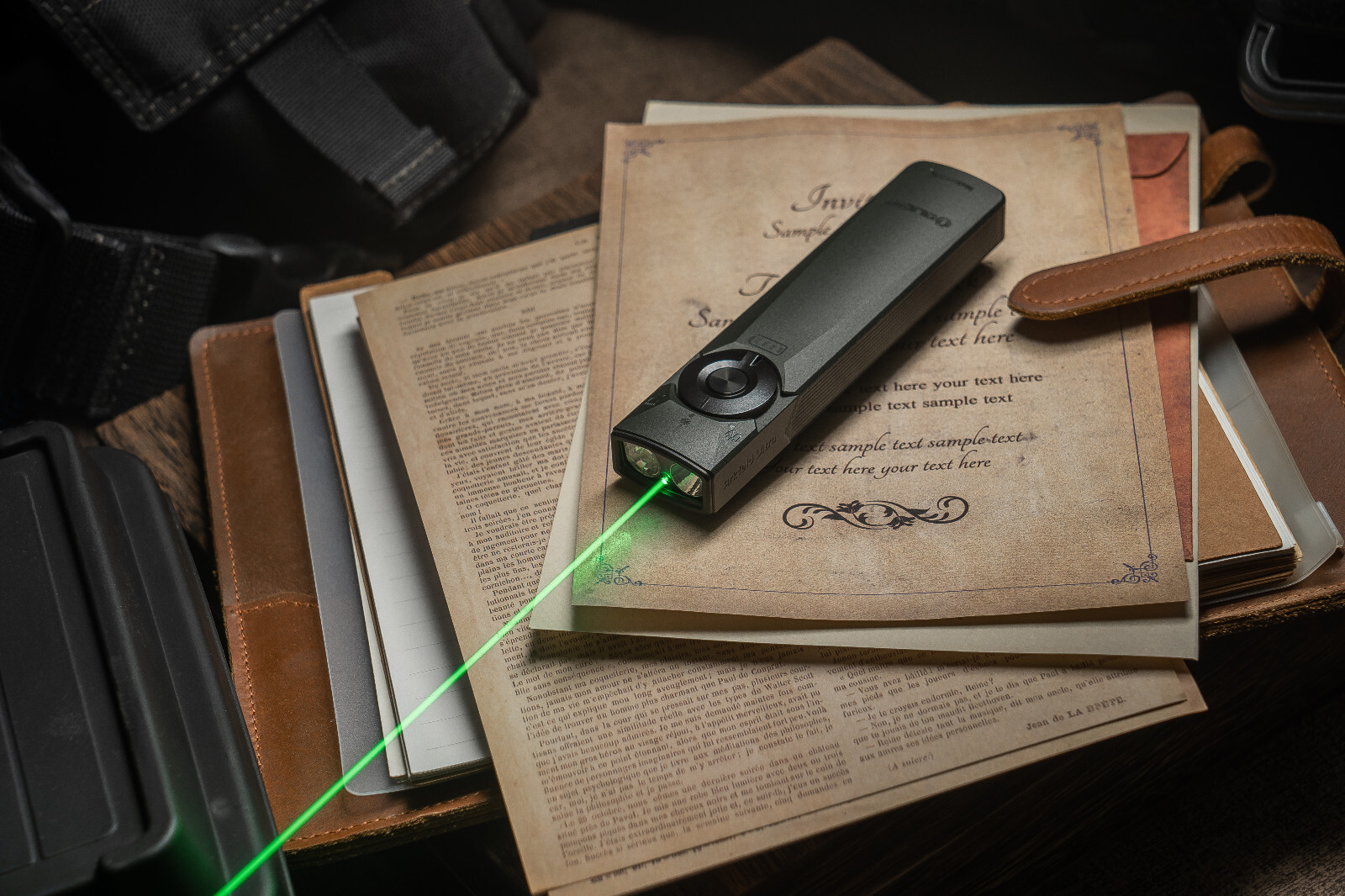 Olight Arkfeld Ultra Olive Grey 3-in-1 CW EDC Flashlight, O-Aluminum, 1400 Lumen