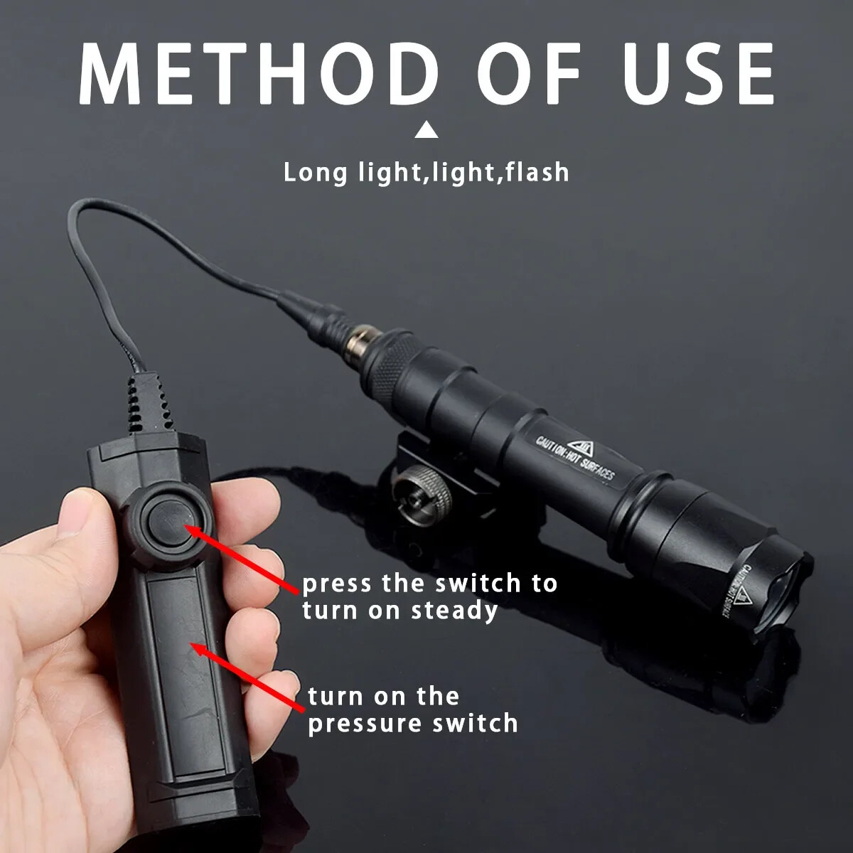 Light M600 M600B M600C Dual Pressure Switch Airsoft AR15 Flashlight