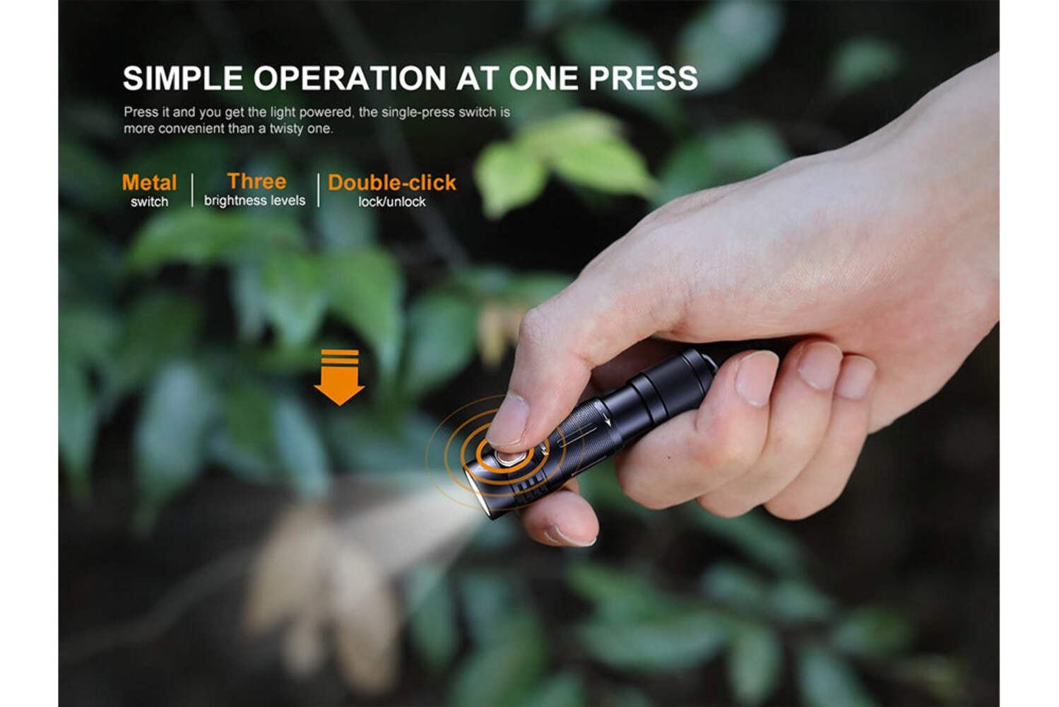 Fenix E05R Mini Keychain LED Flashlight – 400 Lumens