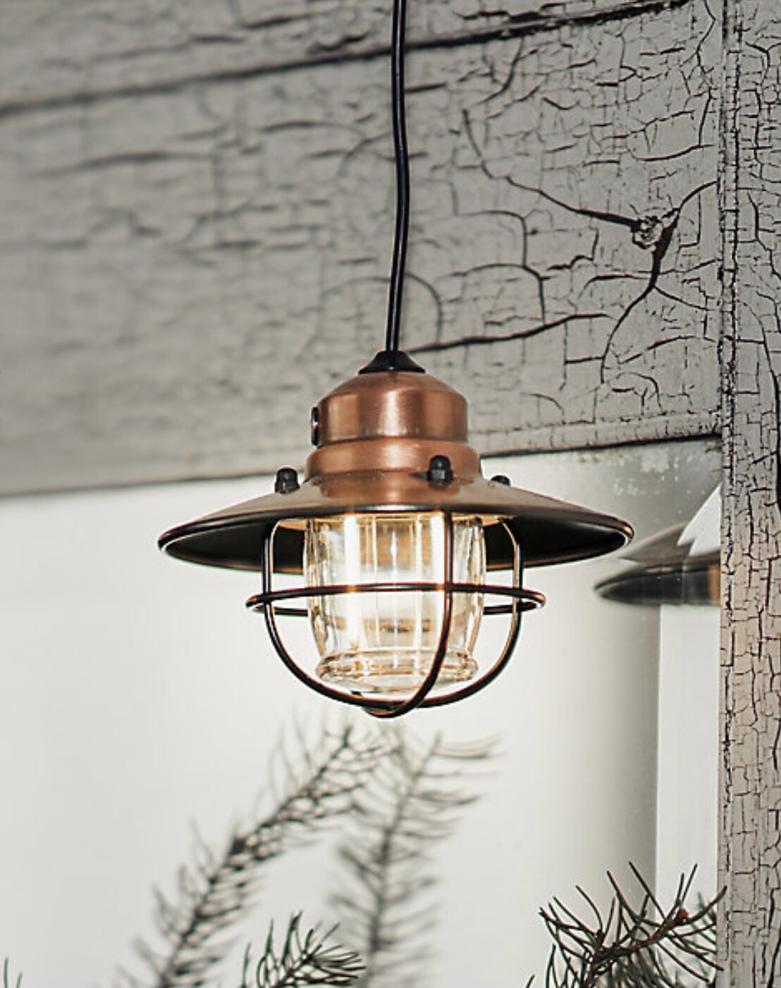 Barebones Edison Pendant LED Light Copper Coated – New in Box