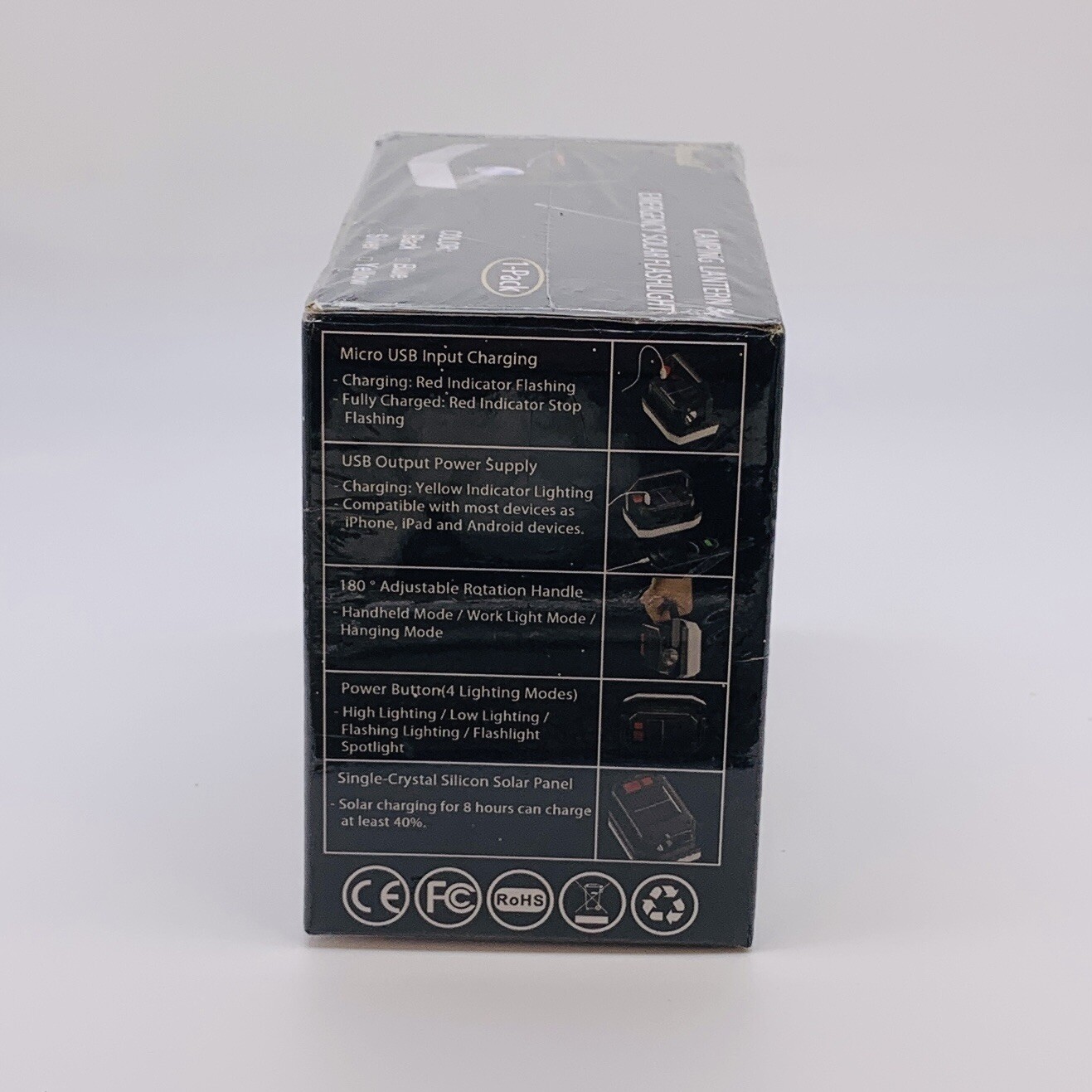 1 Pack Yuugitil Camping Emergency Latern & Solar Flashlight Waterproof Brand New