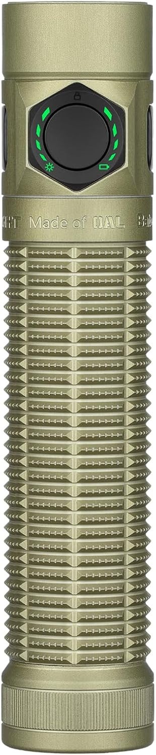 Olight Baton Ultra 1800Lm Olive Green Dual Switches Flashlight, Magnetic & USB-C