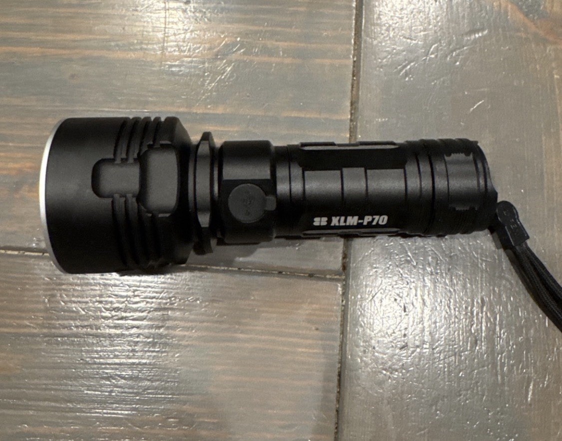 Tactical LED Flashlight Outdoor Zoomable Water Resistant Survival Light Military