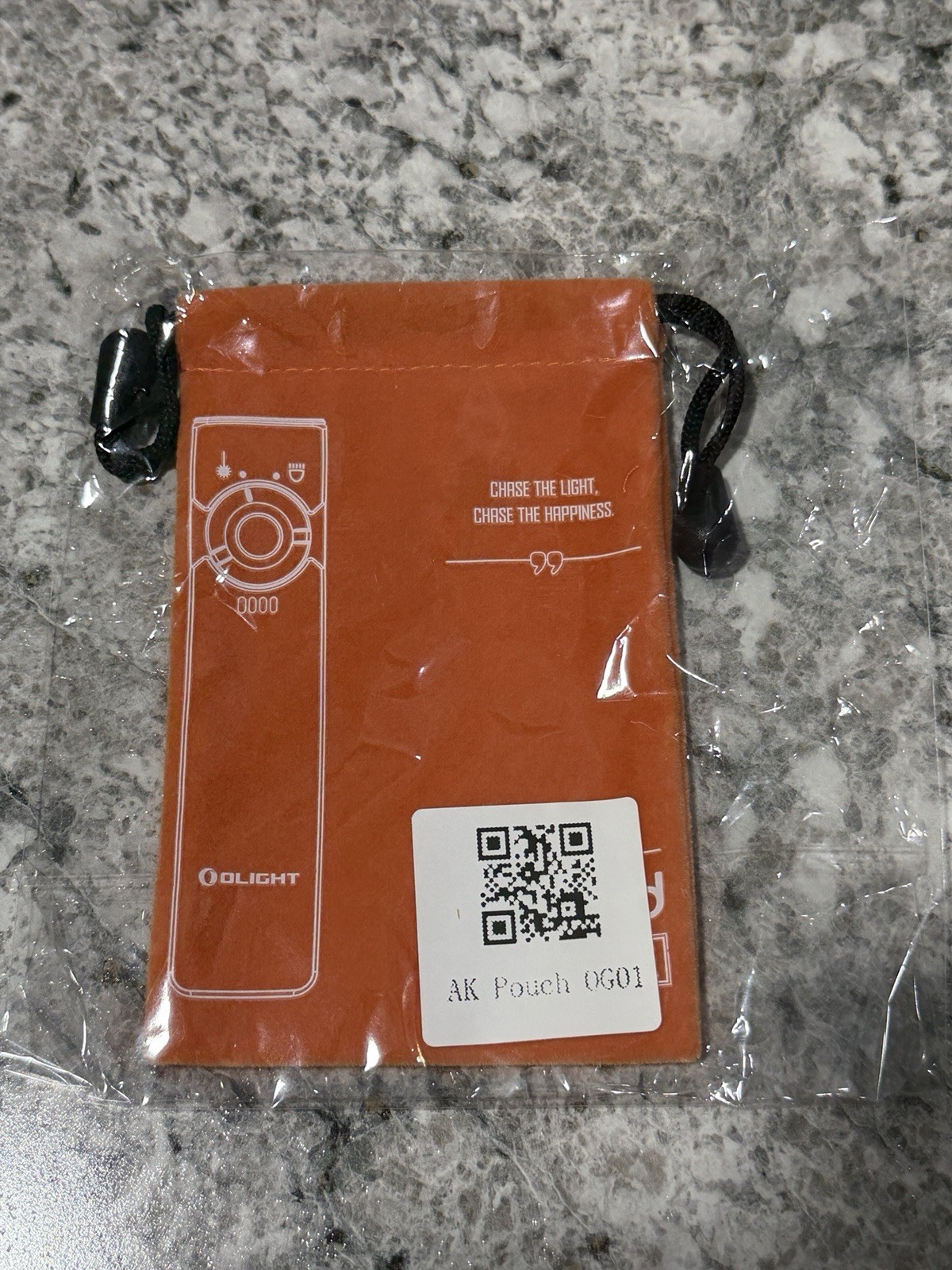 Olight Arkfeld Orange Draw String Bag Pouch Holder Olight Merchandise / Swag