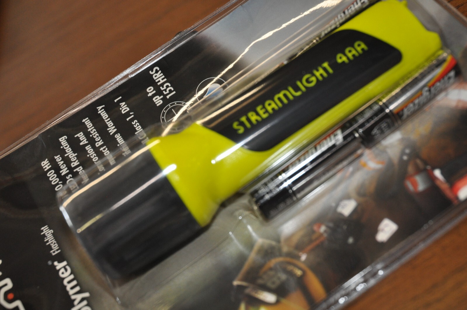 4AA LED ProPolymer® Flashlight w/White LEDs w/out Alkaline Batteries in Box Yell