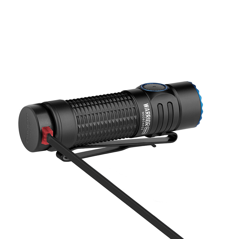 Olight Baton 4 Regal Blue Premium Rechargeable Flashlight & Warrior Nano Black