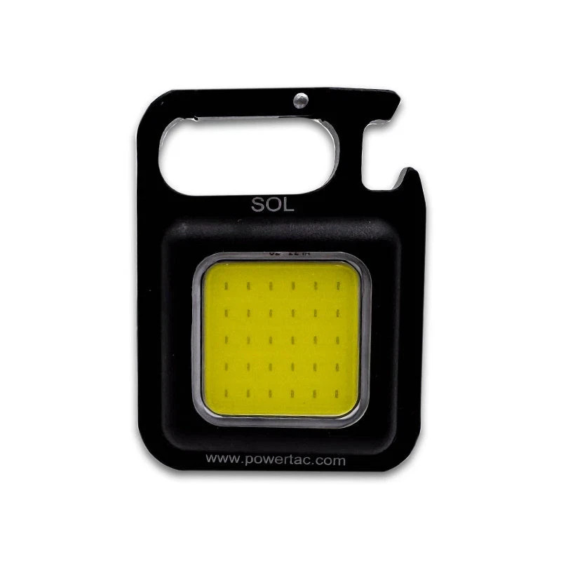Powertac SOL LED Rechareable Tiny Keychain Light 250 lumens Mini EDC Flashlight