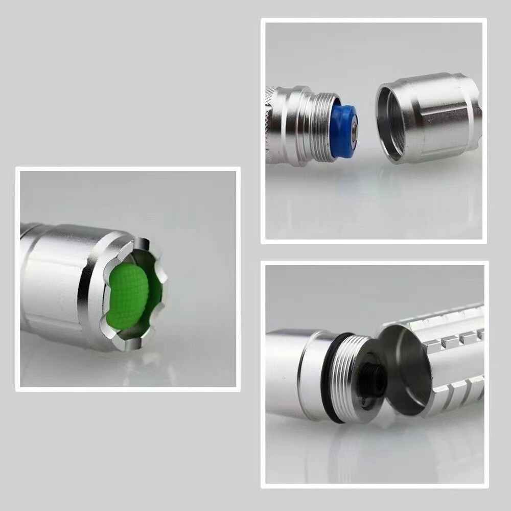 GreenYellow Laser Pointer Adjustable Focus 561nm Visible Laser Sight Flashlight