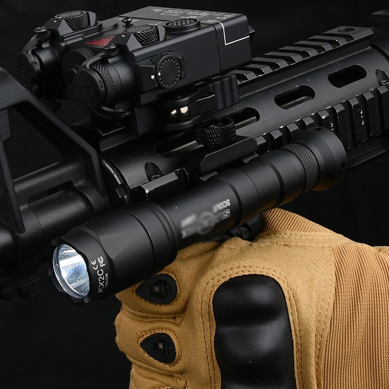 M300&M600 Tactical Hunting Flashlight M300A Metal LED M600C Scout Light SF Mark