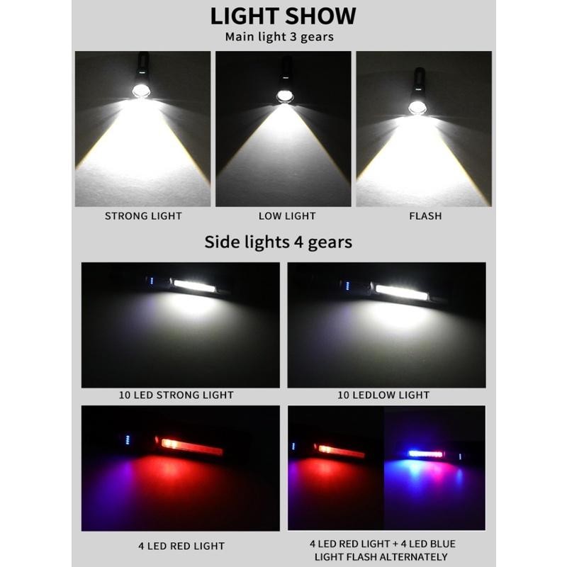 1000000 Lumens Super Bright LED Tactical Flashlight Rechargeable LED Work Lights