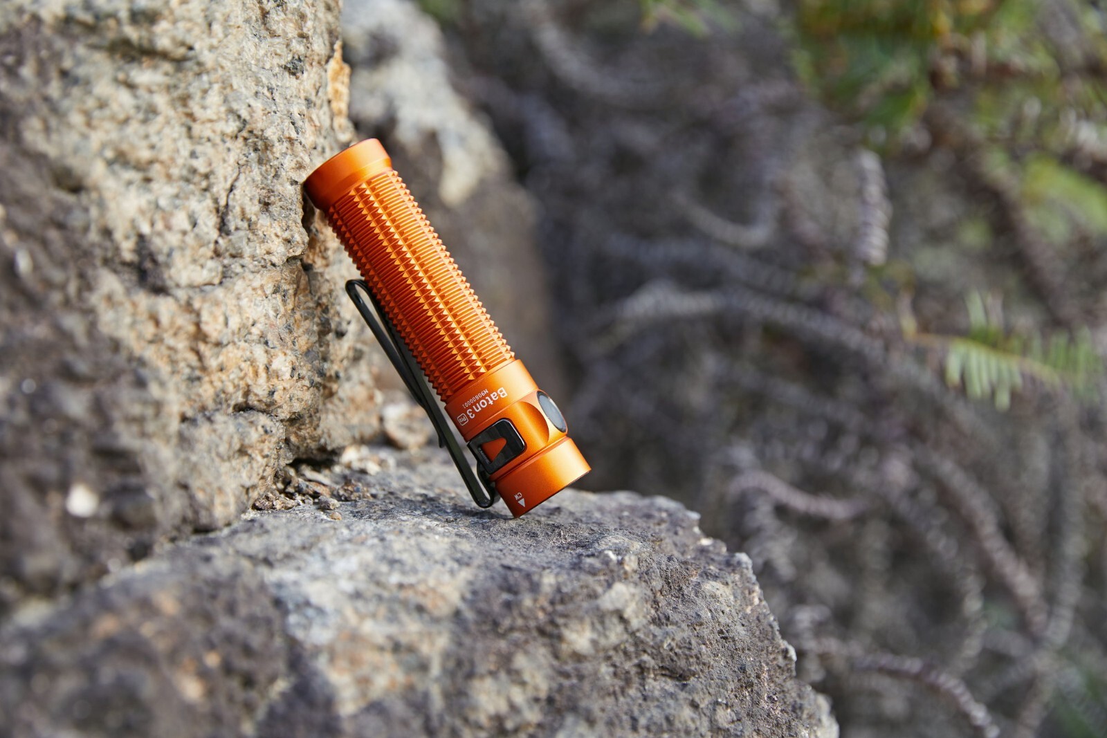 Olight Baton 3 Pro Orange Rechargeable Flashlight, 1500Lu, Cool White