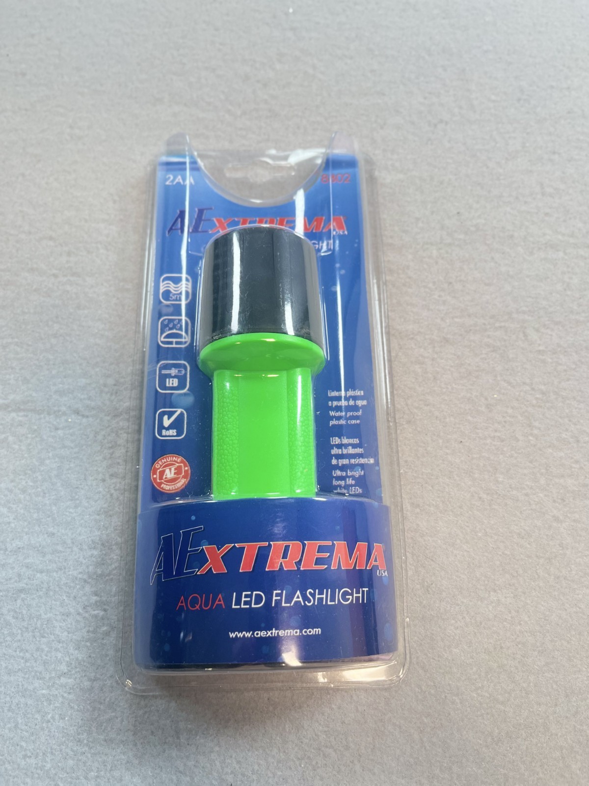 AExtrema Aqua LED Flashlight 8802 5M Waterproof Camping Emergency Light NEW