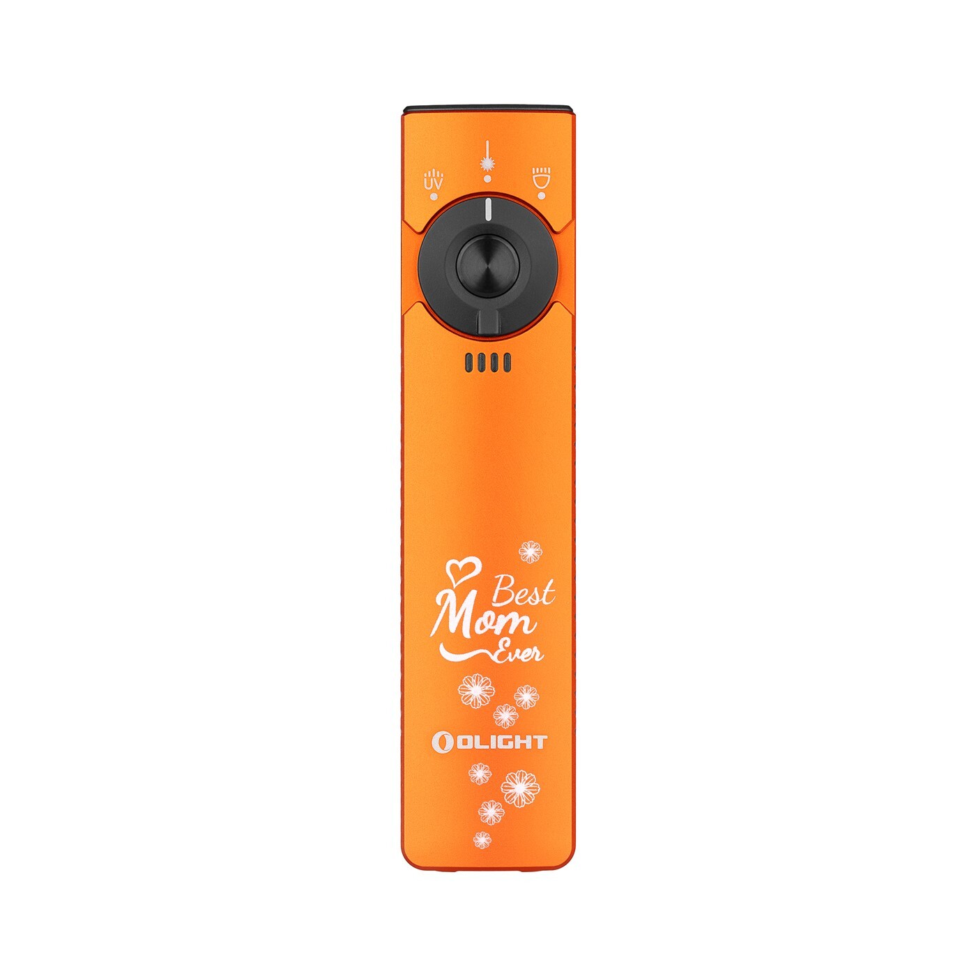 Olight Arkfeld Pro Orange Best Mom CW Flat EDC Flashlight, LED/UV/Laser, 1300 L
