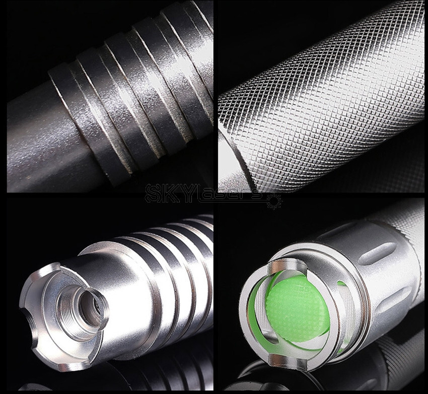 Handheld Flashlight 450nm Adjustable Focus Blue Visible Beam light+Star cap