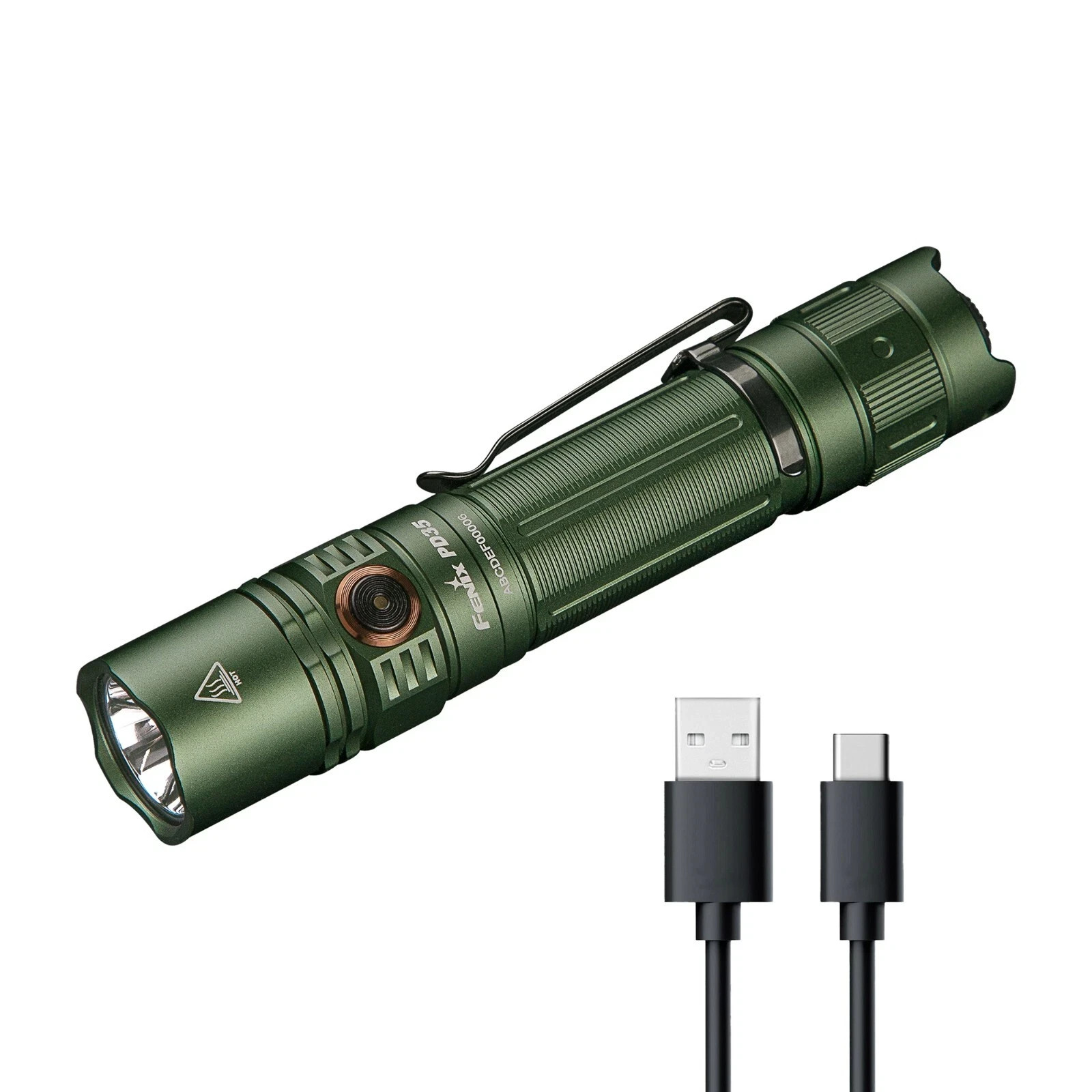 FENIX PD35 V3.0 Flashlight 1700 Lumens 357 Meters IP68 Flashlight Green Color