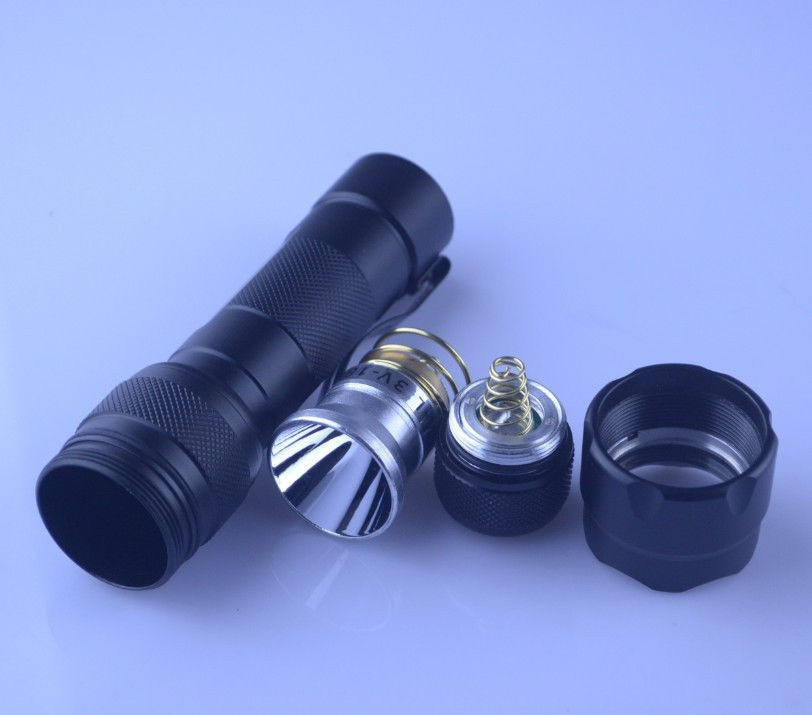 10PCS Single Mode WF-502B 10W 6500K LED Portable Flashlight Ultra Fire Torch