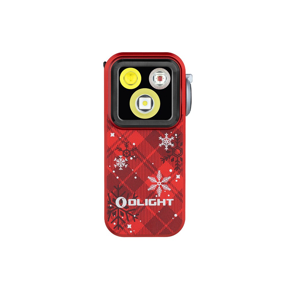 Olight Oclip Pro Snowflake Red Clipon Flashlight Floodlight Spotlight/Red Light