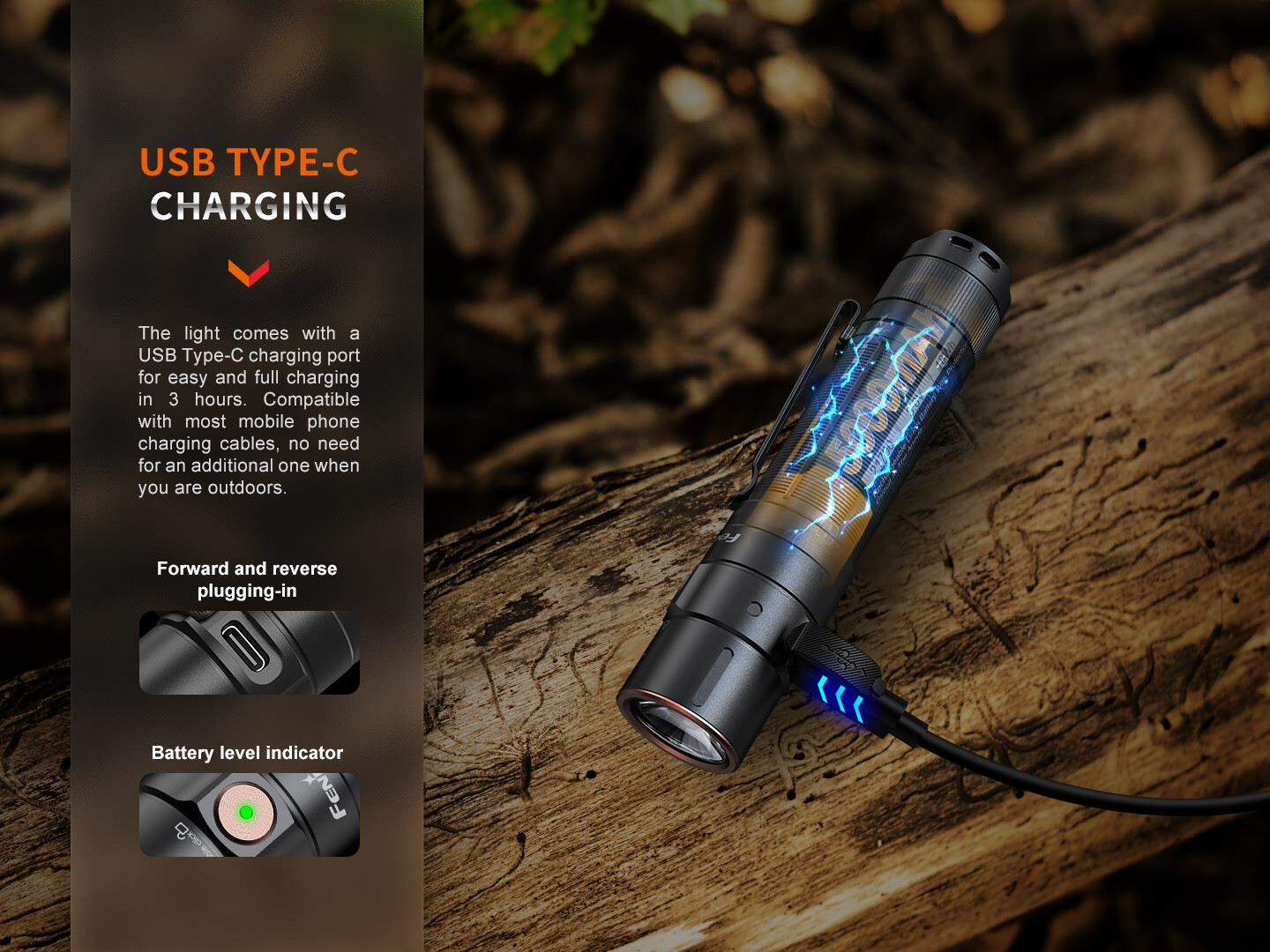 Fenix E35R EDC 3100 Lumens USB-C Rechargeable Flashlight