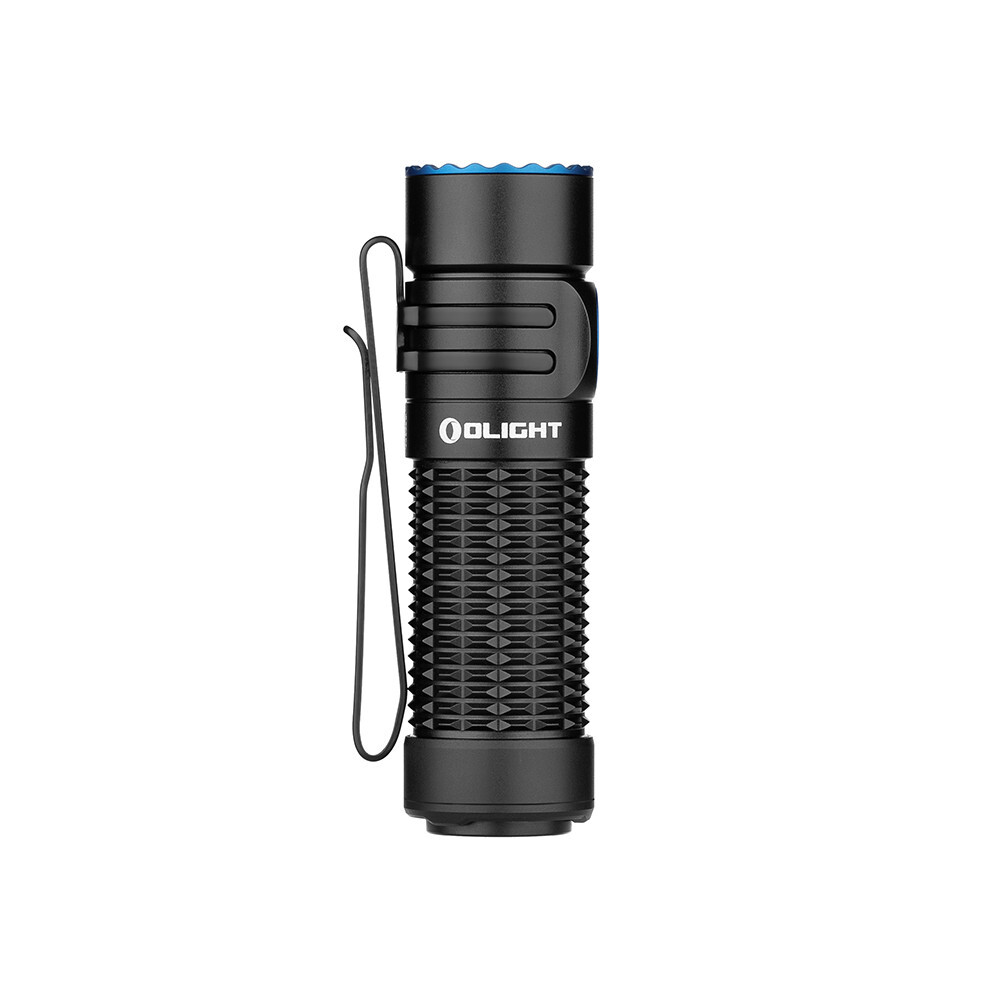 Olight Baton 4 Regal Blue Premium Rechargeable Flashlight & Warrior Nano Black