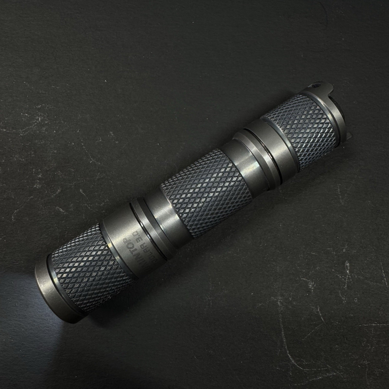 Lumintop Tool AA 3.0 Anodized Purple/ Tumbled Titanium Flashlight 900 Lumens