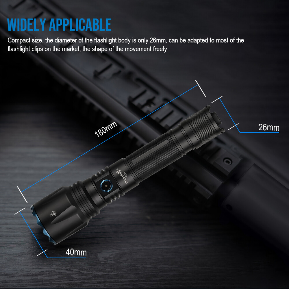 Trustfire T45R White Laser 1695Meter Range Tactical LEP Flashlight 650LM Bright
