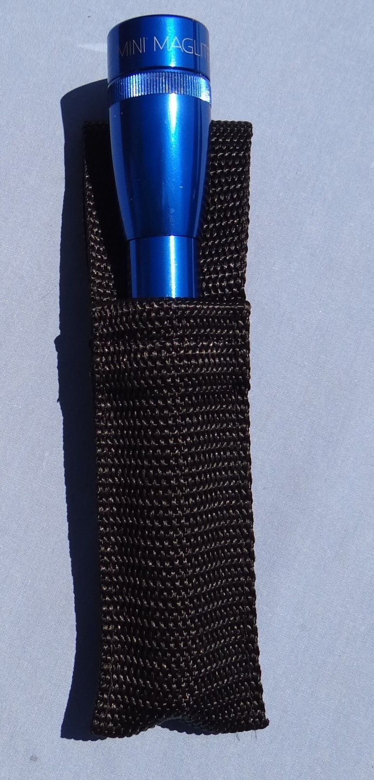 NOS Nylon Mini Mag-Lite Maglite Flashlight Tool Knife Black Belt Pouch