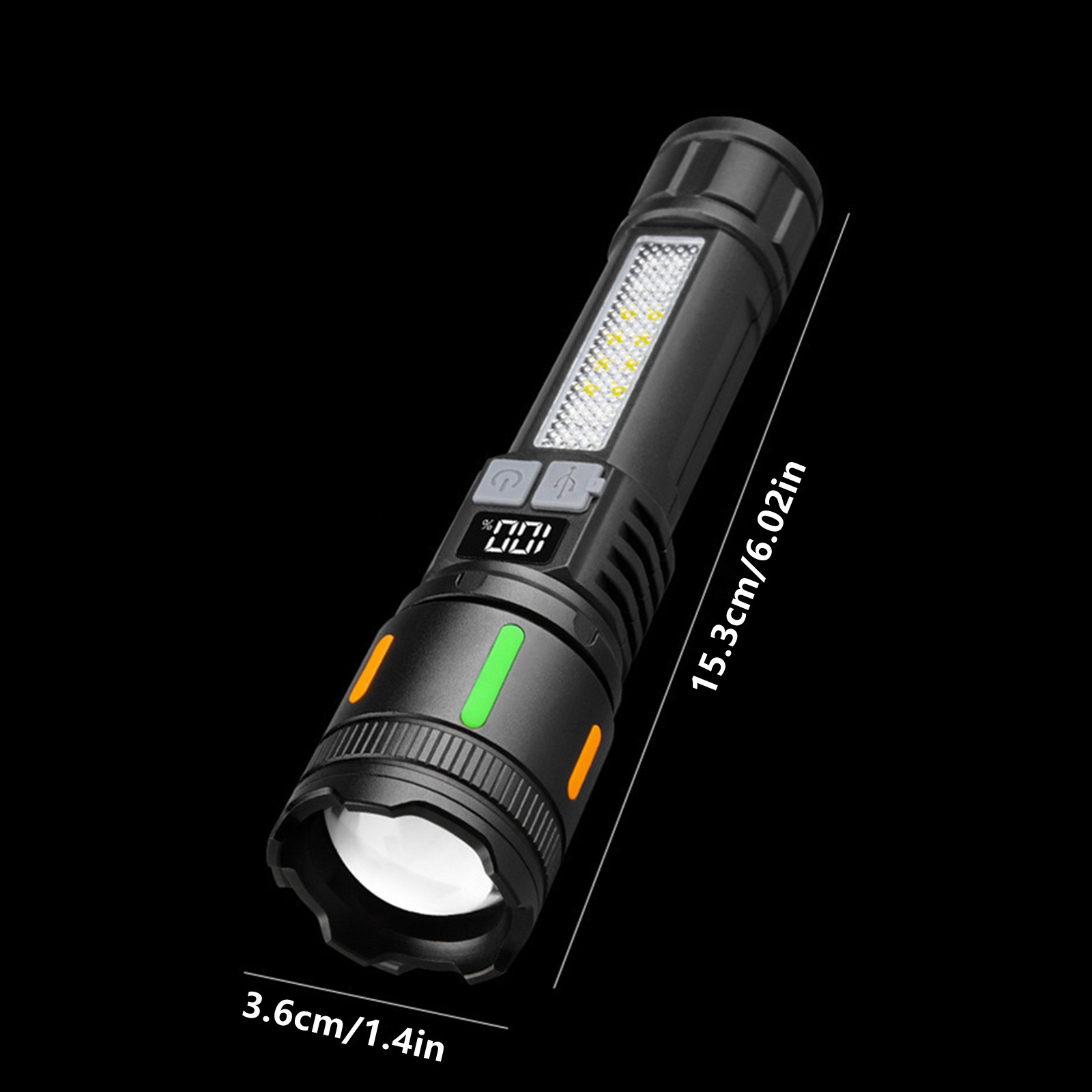 Rechargeable Flashlight 3000 Lumens 5 Modes IPX6 Waterproof for Outdoor Activity