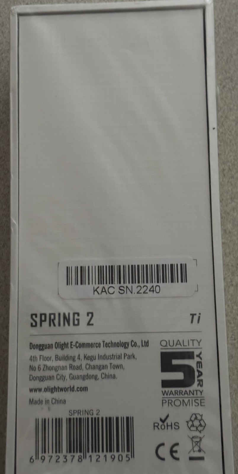 Olight Seasons 2 Ti Spring Sealed