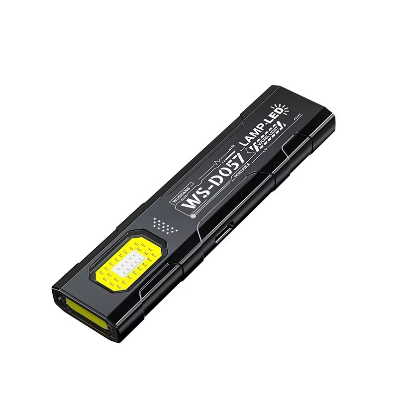Magnetic EDC Flashlight 550LM Mini USB-C Work Light with Cap Clip & Warning LED.