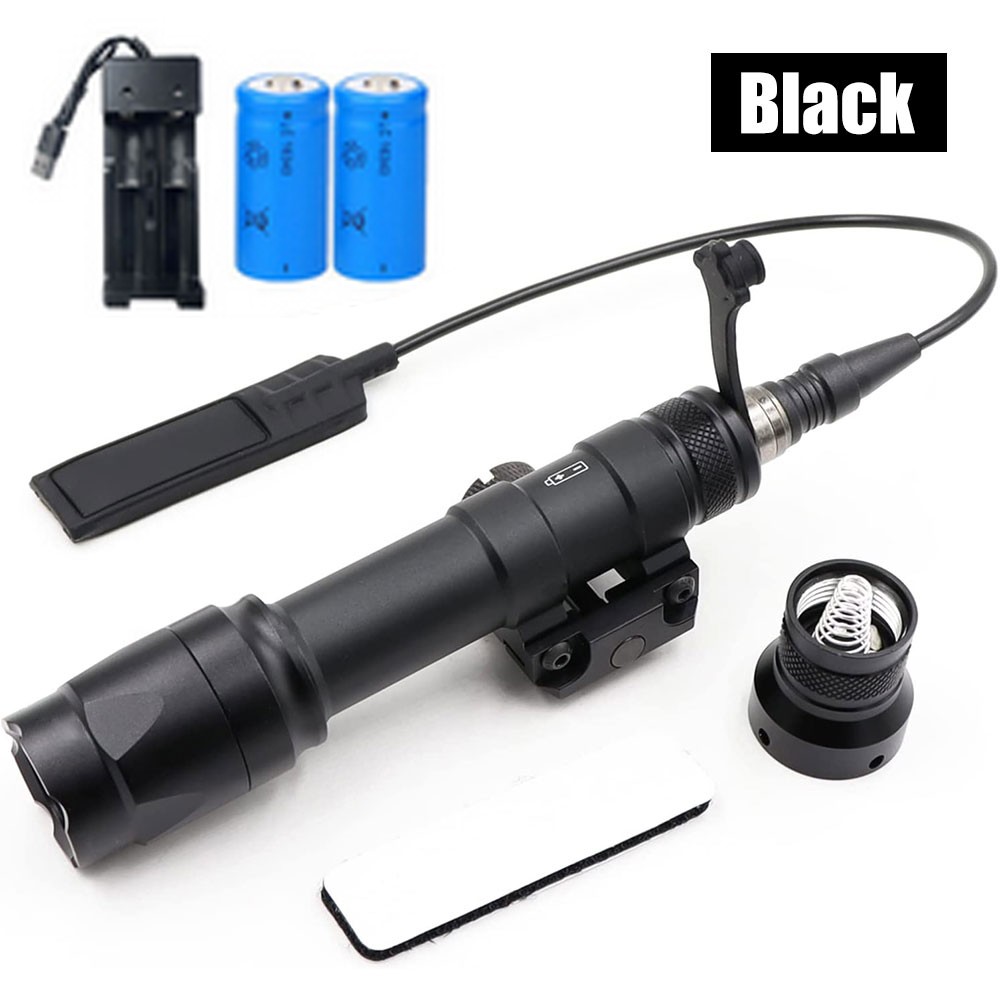 M600C 400 Lumens LED Flashlight Mounted Light 20mm Picatinny Rail Mount Torch US