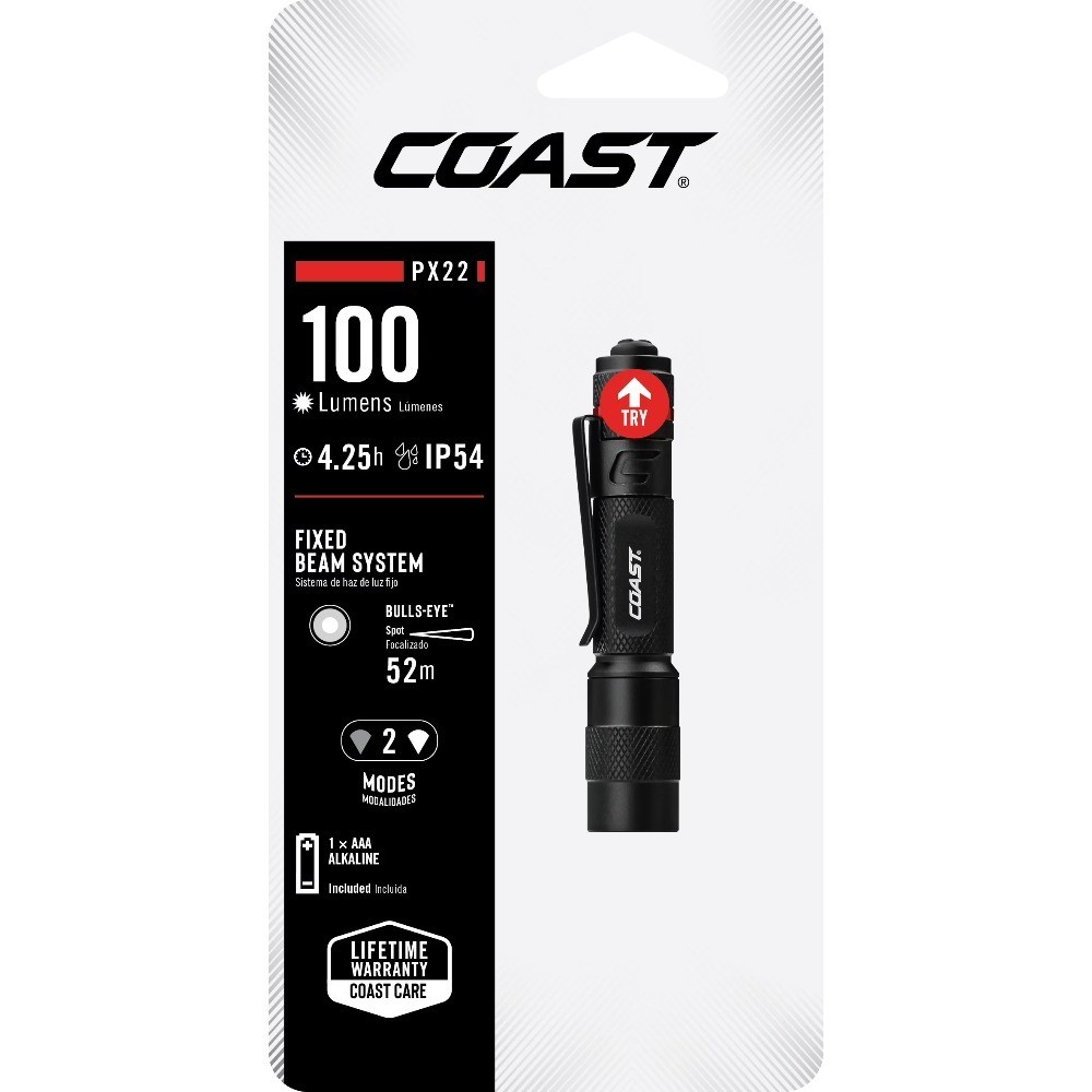 High Power 100 Lumens LED Flashlight, IP54 Water Resistant, Pocket Clip, Uses