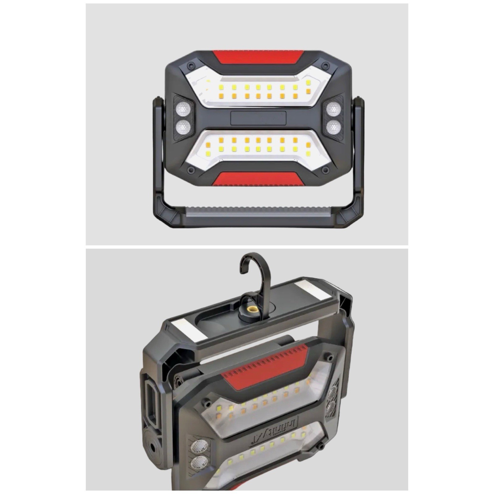 Infinity X1 2 Pack Rechargeable Dual-Power USB-C + Solar 3000L Work Light