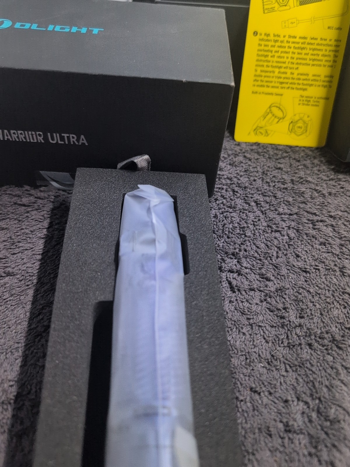 Olight Warrior Ultra Navy Blue2500 Lumens Tactical Flashlight W/ OAL Material