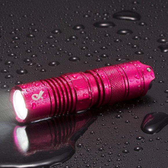 Nitcore P05 PINK 460 Lumen w/Nitcore D2 Charger, NL166, + 2x CR123A Batteries