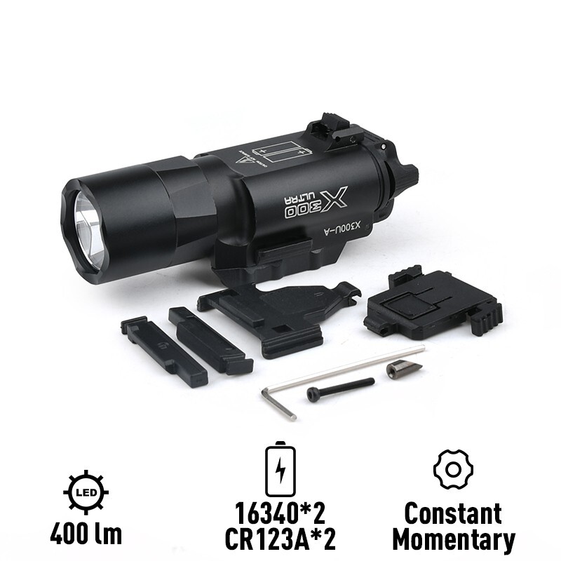 SureFir X300 U Ultra Pistol Flashlight LED Tactical Optical Search Light X300U-A