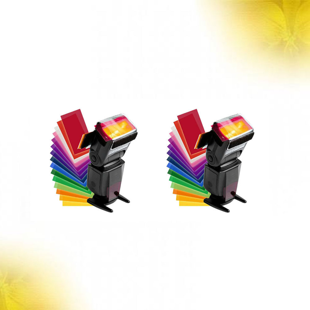 2 Set/24 Transparent Color Filter Photography Gels Filter