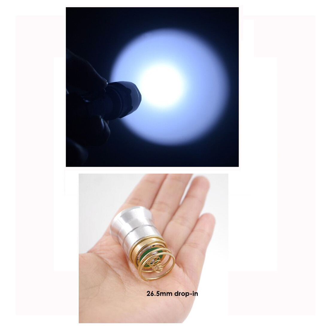 10PCS Single Mode WF-502B 10W 6500K LED Portable Flashlight Ultra Fire Torch