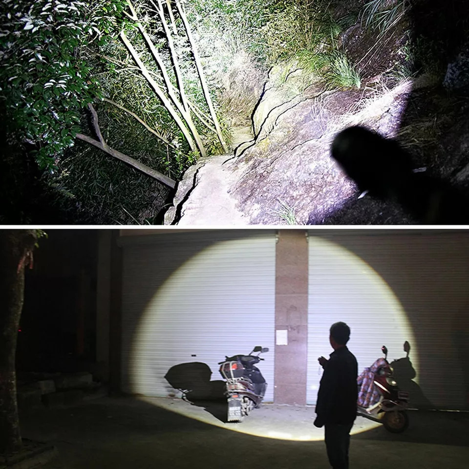 Super Bright Tactical LED Flashlight High Powered 5 Modes Zoomable Aluminum